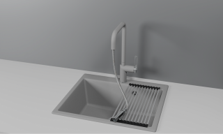 Смеситель для кухни Granula 8173, АЛЮМИНИУМ  Алюминиум